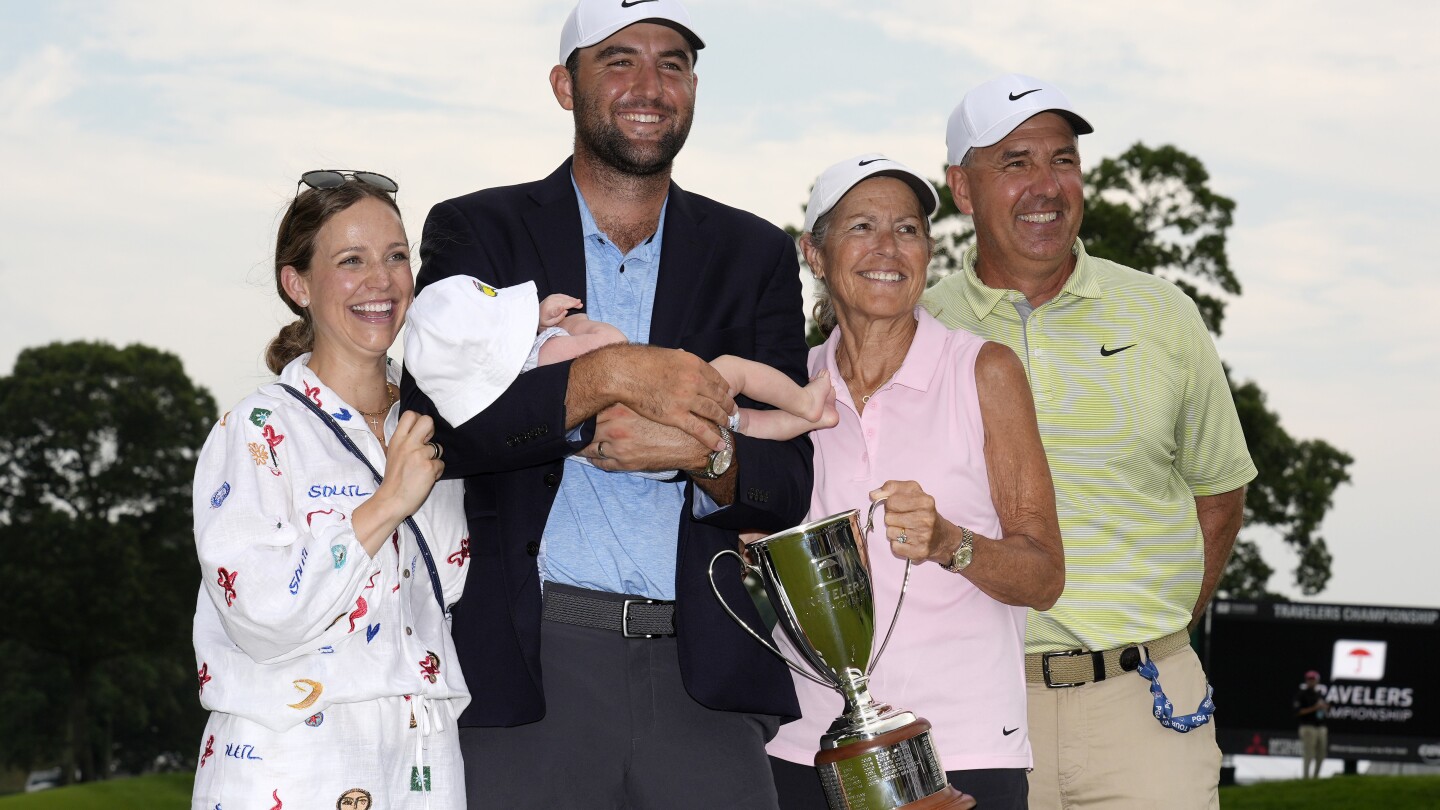 Scheffler menang ke-6 tahun ini di Travelers dengan hasil yang dirusak oleh protes.  Yang memenangi jurusan LPGA pertama