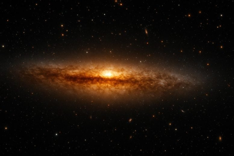 Konsep seni galaksi tebal